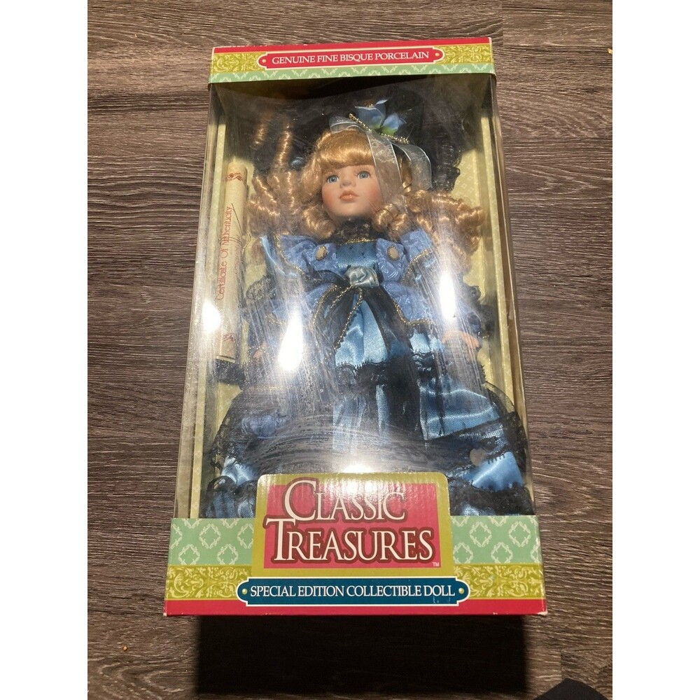 NIB Classic Treasures Special Edition Collectible Porcelain Doll Victorian Style